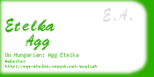 etelka agg business card